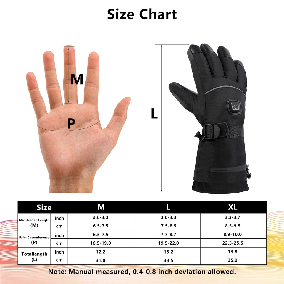 To'liq sensorli ekran isitish qo'lqoplari